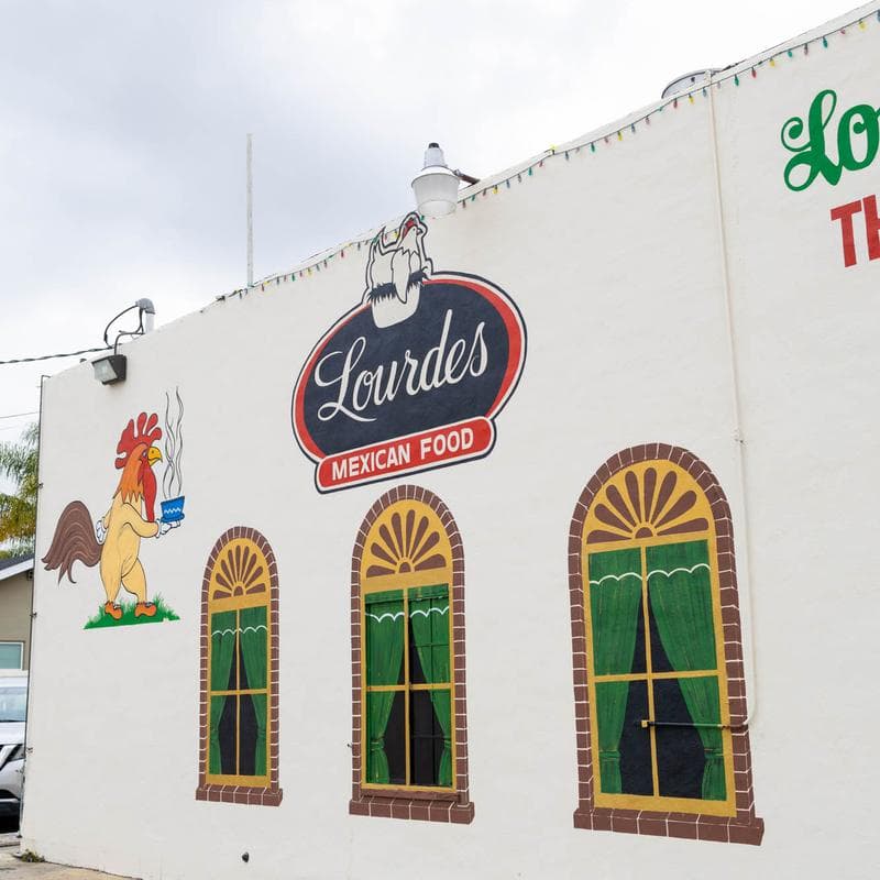 Restaurant exterior sign